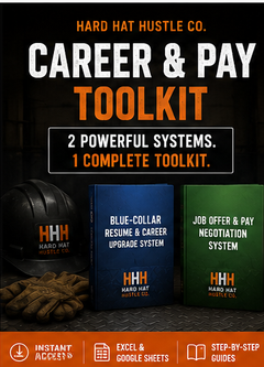 Blue collar career and pay toolkit for resume and job offers