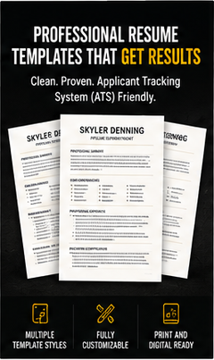 Blue collar professional resume templates for skilled trades