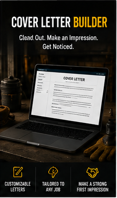 Blue collar cover letter builder for job applications