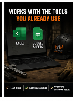 Blue collar career tools in Excel and Google Sheets